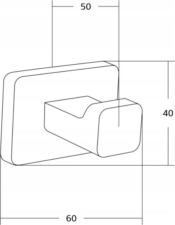 Kúpeľňový vešiak na uteráky MAXMAX MEXEN ASIS - chrómový, 7017635-00