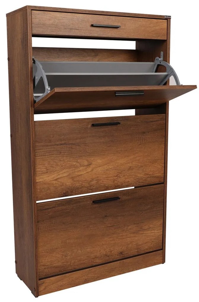 Botník (skrinka na topánky) Butoti 6 (orech oslo). Akcia -19%. Vlastná spoľahlivá doprava až k Vám domov. 1094668