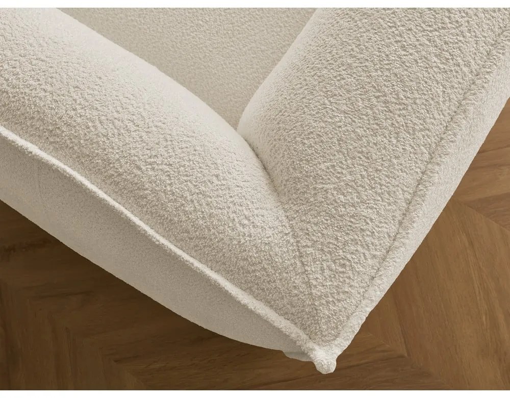 Béžová pohovka z textílie buklé 242 cm Giorgia – Bobochic Paris