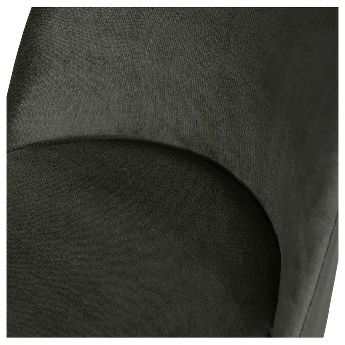 Tmavozelené zamatové jedálenské stoličky v súprave 2 ks Vogue – WOOOD