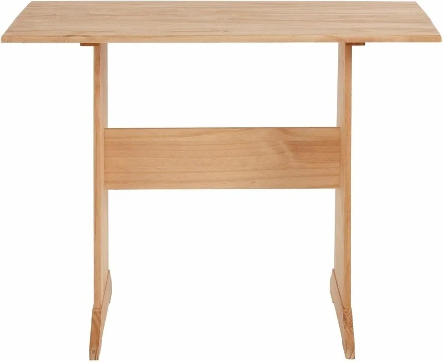 Set rohovej lavice a jedálenského stola z masívneho borovicového dreva Støraa Samantha