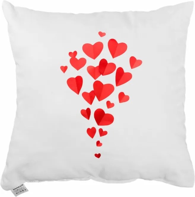Dekoratívny vankúš Hearts 40x40 cm EMI