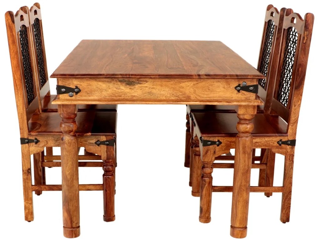furniture-nabytek.cz - Stůl a židle set pro 4 osoby z masivu palisandr
