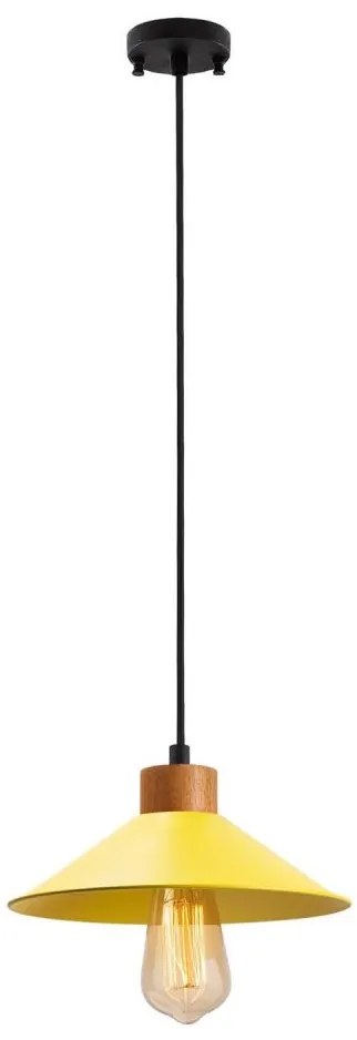 Luster na lane MANAVGAT 1xE27/40W/230V žltá/hnedá