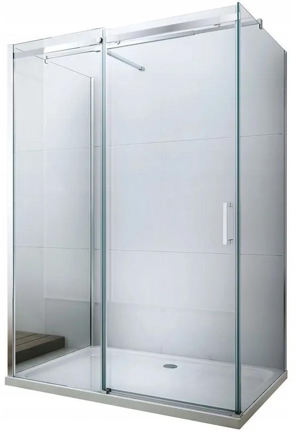 Mexen OMEGA 3-stenný sprchovací kút 120x100cm, 8mm sklo, chrómový profil-číre sklo, 825-120-100-03-00