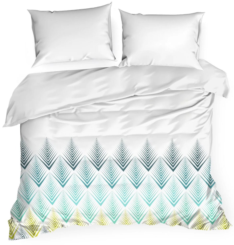 SATÉNOVÉ OBLIEČKY SHELLY 200X220 CM, 2 KS 70X80 CM VZOROVANÉ