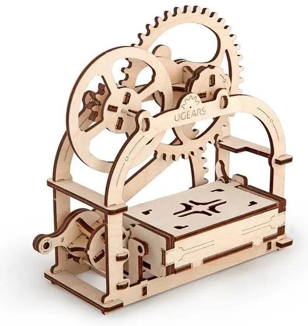 Ugears 3D puzzle Mechanická krabička 61 ks