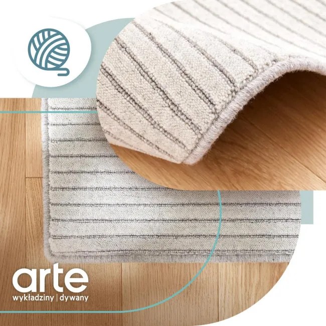 Koberec Agnella Noble Ruti svetlosivý