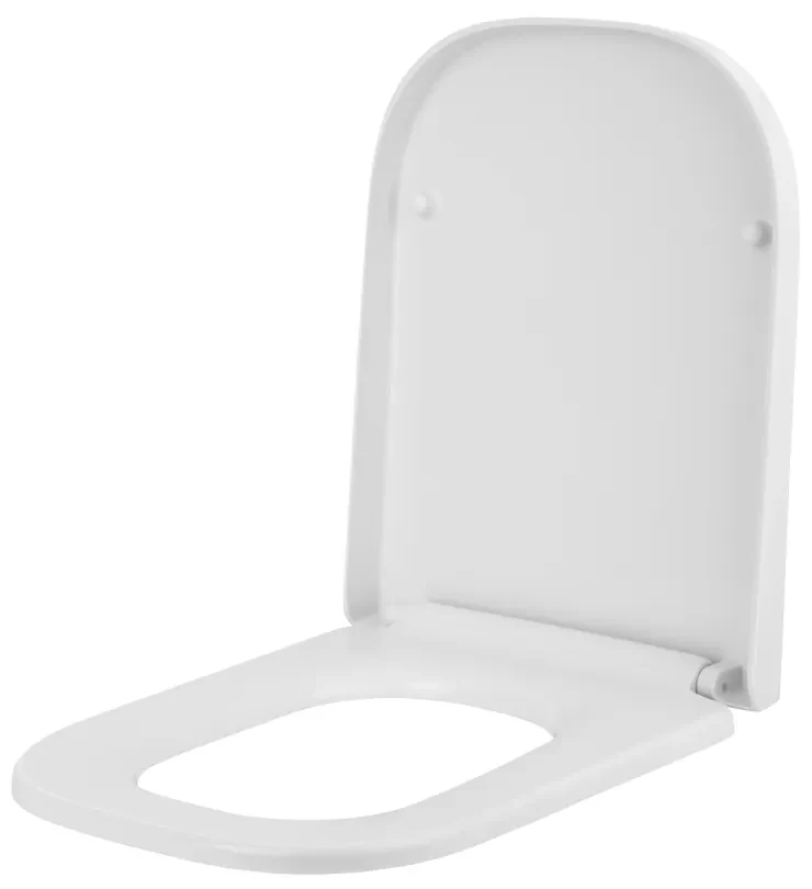 Gamma Lumino, toaletné WC sedátko 445x345mm z PP s pomalým zatváraním, biela, GAM-LUMINO
