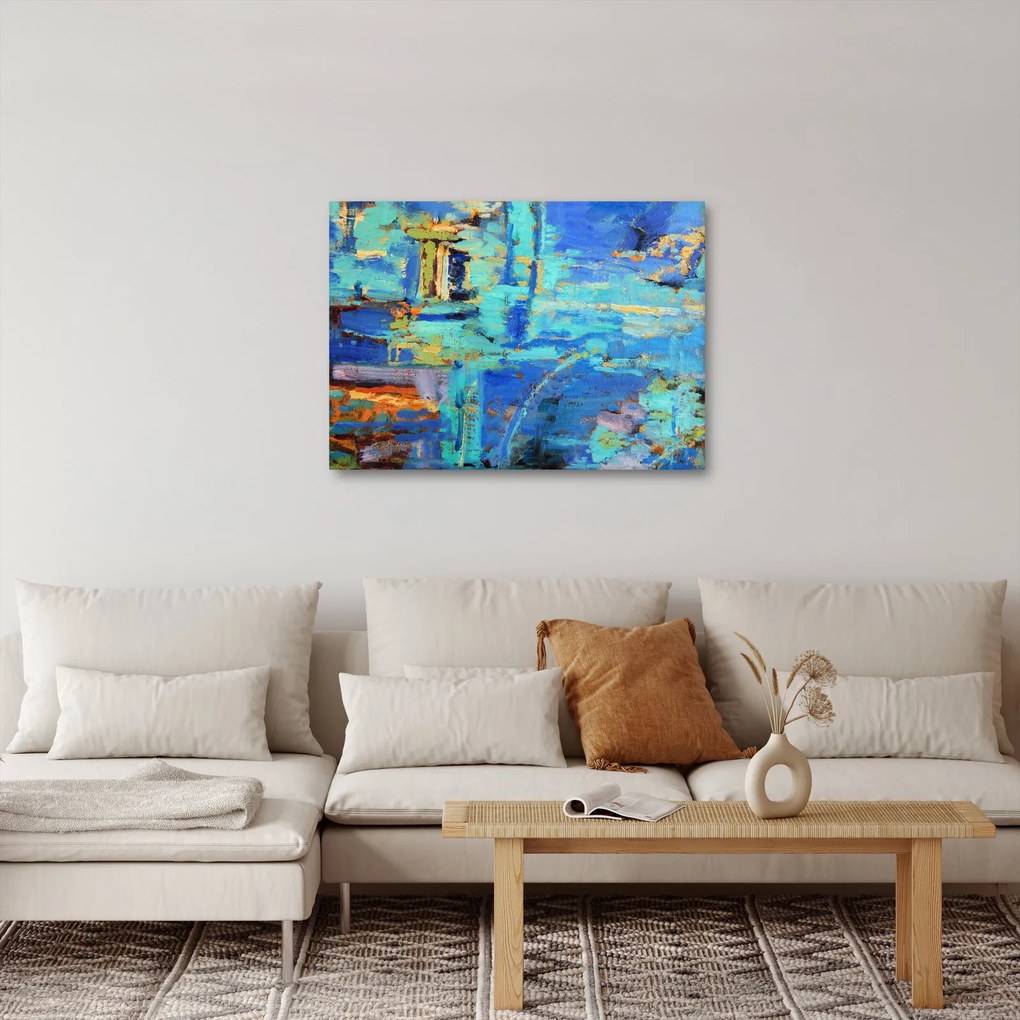 Obraz - Abstraktné olejomaľba (70x50 cm)