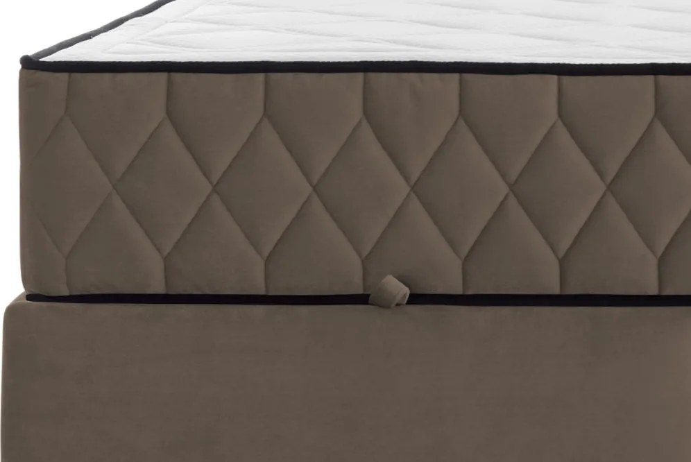 Posteľ Reve 180x200 cm, svetlo hnedá látka