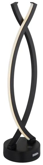 Globo 58457S - LED stmievateľná dotyková stolná lampa HELA LED/1W/3,7V čierna