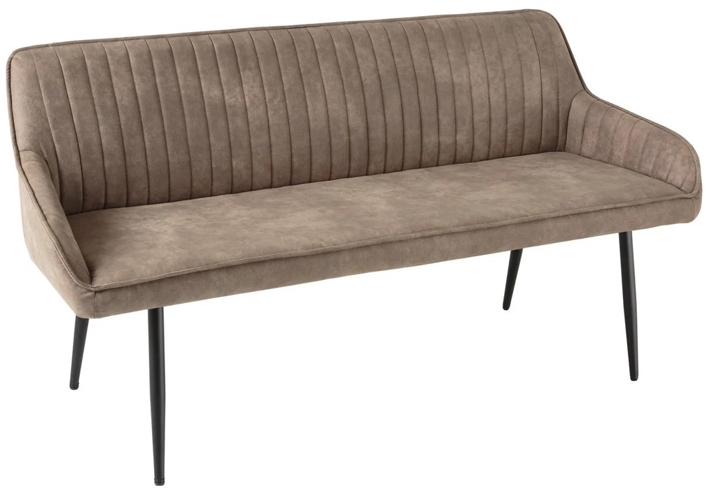 Lavička Turín 160 cm taupe mikrovlákno