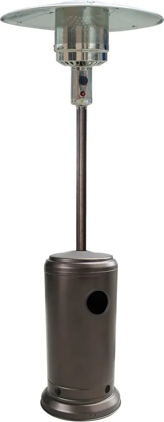 Plynový terasový ohrievač s regulátorom a ochranným obalom, bronzová