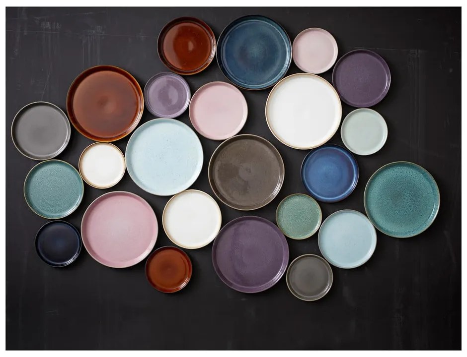 Čierny/jantárový kameninový tanier ø 27 cm Gastro Black/Amber – Bitz