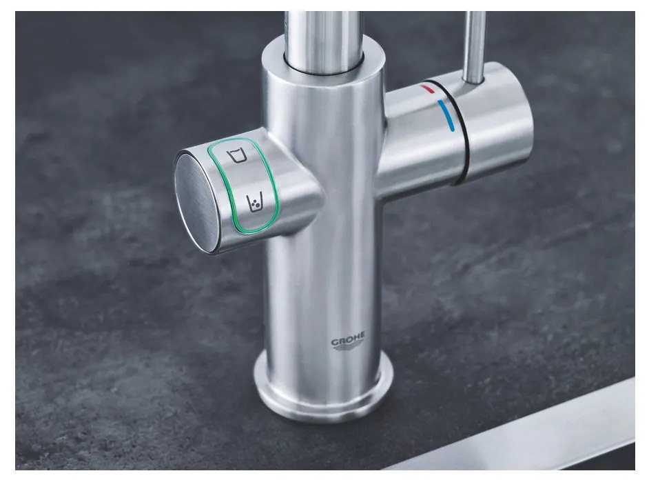 GROHE Blue Home - Štartovacia sada s výpusťou v tvare U, supersteel 31456DC1