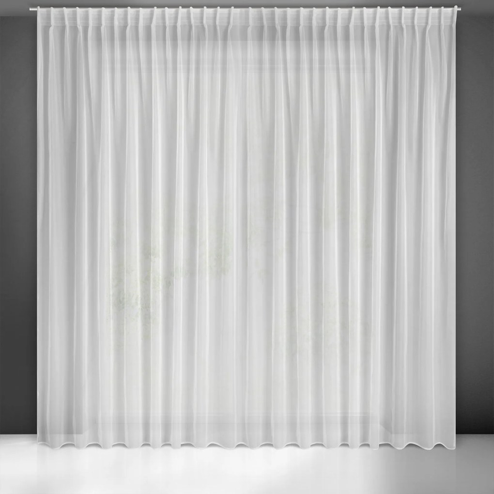 ZÁCLONA NA PÁSKE SIMONE 400X300 CM BIELA