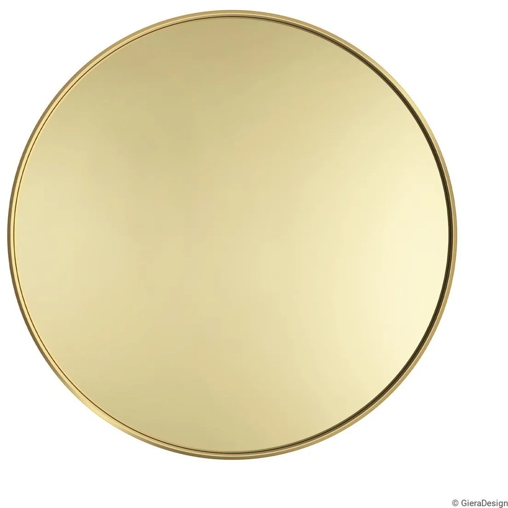 Zrkadlo Scandi Mono Gold Rozmer: Ø 120 cm