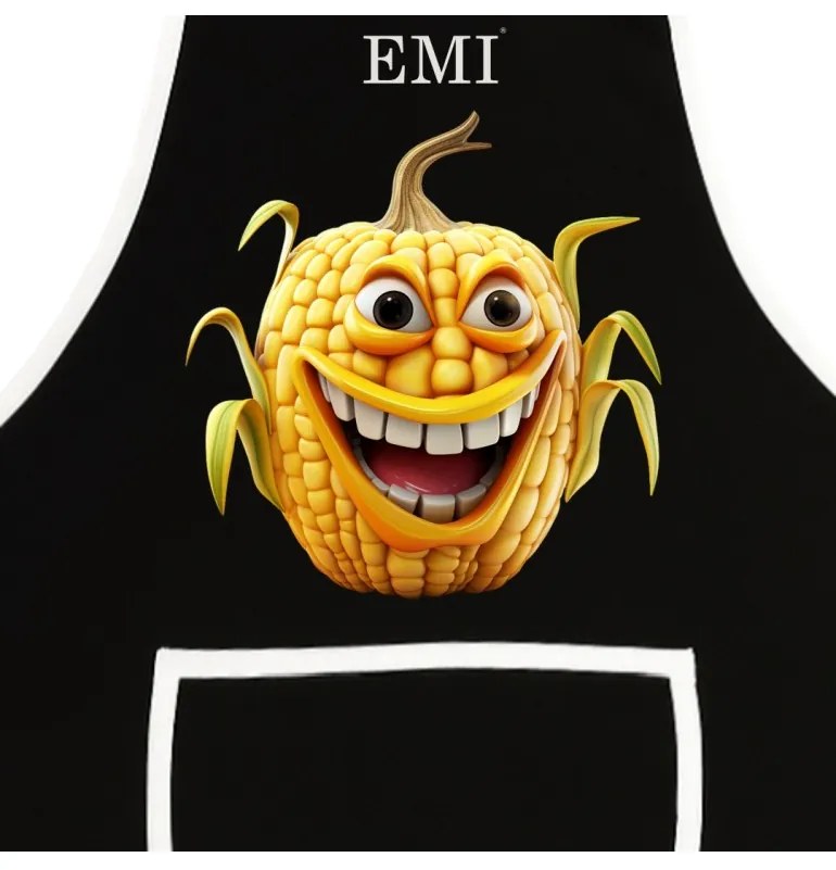 Kuchynská zástera Corny EMI, biela