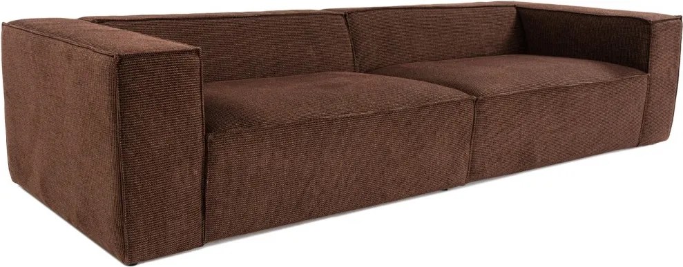Čtyřmístná pohovka Lora 300 cm hnědá