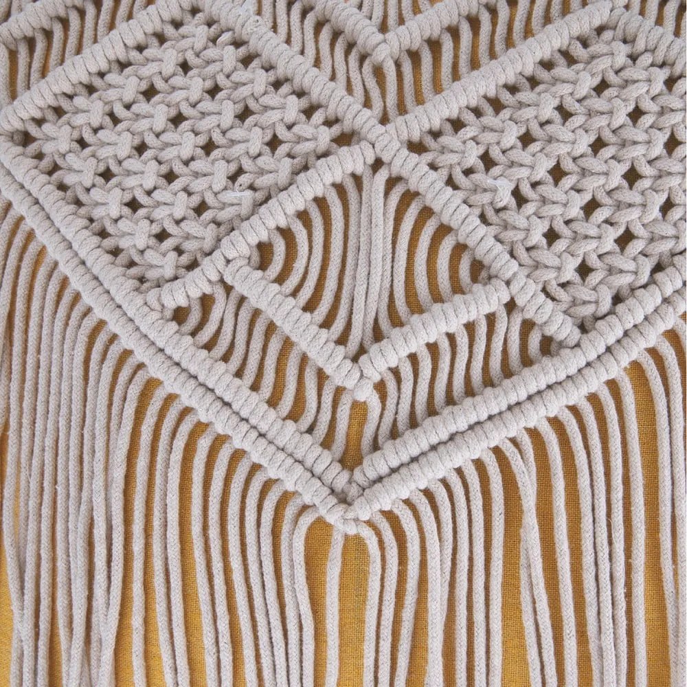 Textilný dekoračný vankúš 45x45 cm Macrame – VDE Tivoli 1996