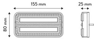 LED Združené svetlo s dynamickým blinkrom LED/12-24V IP65