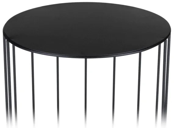 SADA 3x Stojan na kvety LOFT čierna