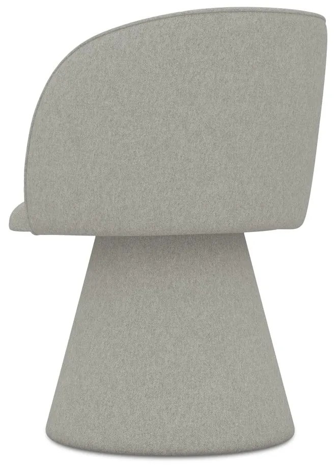 Svetlosivé čalúnené jedálenské kreslo Maia – Makamii