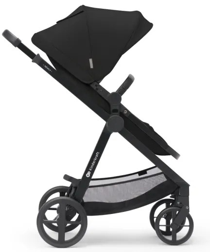KINDERKRAFT -Kombinovaný kočík 3v1 NEWLY Classic black + autosedačka MINK PRO