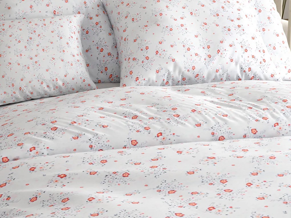 Obliečky z mikrovlákna FLORINE krémové Rozmer obliečky: 70 x 80 cm | 140 x 200 cm