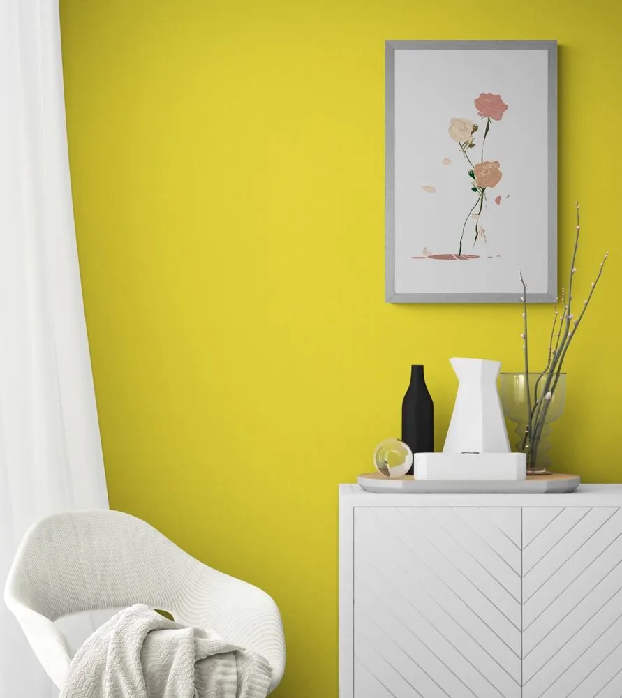 Plagát s paspartou krása kvetov - 30x45 black