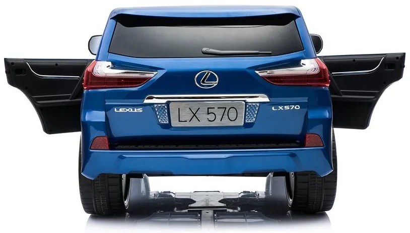 RAMIZ ELEKTRICKÉ AUTÍČKO LEXUS LX570 - LAKOVANÉ - MODRÉ - MOTOR - 4x45W BATÉRIA - 12V10Ah - 2023