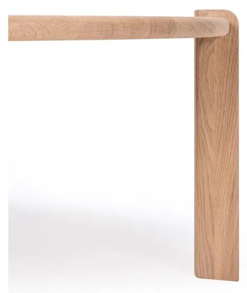 Konferenčný stolík z dubového dreva v prírodnej farbe 100x180 cm Kulin – Gazzda