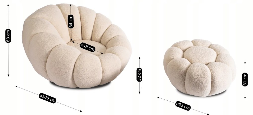 PROXIMA.store - Otočné kreslo PETTIT FARBA: sivá