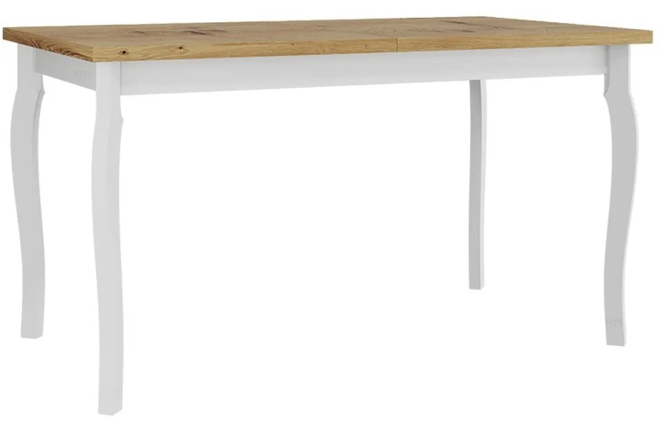 Jedálenský stôl Diesel 80 x 140/180 V, Morenie: dub artisan L, Farby nožičiek: čierna