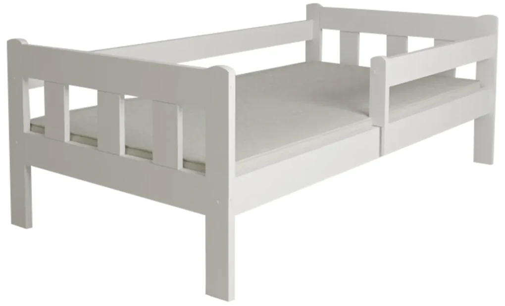 Detská posteľ NESTY 90 x 200 cm, biela Rošt: S lamelovým roštom, Matrac: Matrac COCO MAXI 20 cm