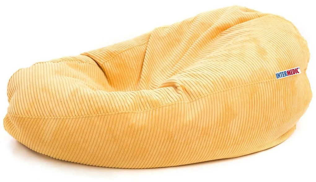 Mega Sako – veľký sedací vak z manšestru, 135 cm výška, 340 l výplň, prispôsobivý tvar, na relax aj prácu, dostupný vo farbách Farba: SZ20 - zelený