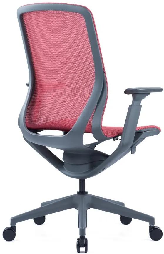 OFFICE MORE -  OFFICE MORE Kancelárska stolička C-BON DARK RED červená