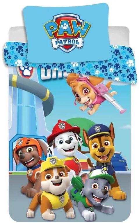 JERRY FABRICS Obliečky do postieľky Paw Patrol 201 Bavlna 100/135, 40/60 cm