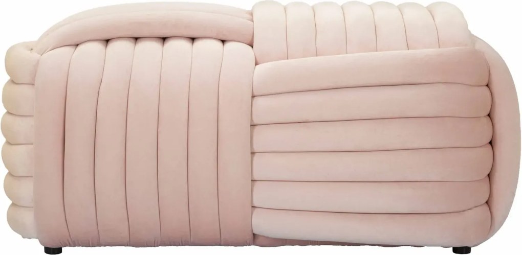 Lavica Softy 90 cm zamatová ružová