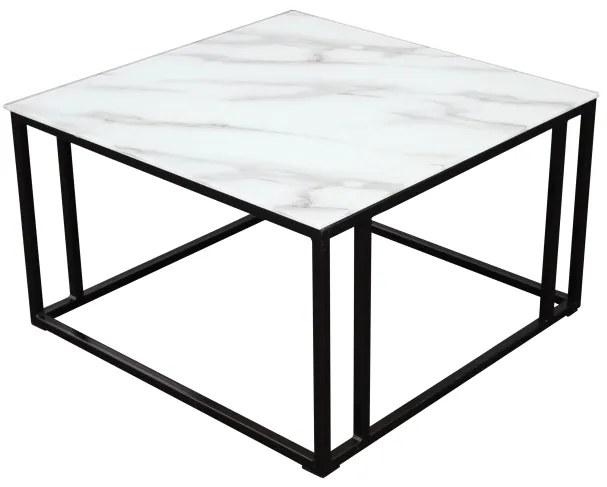 Rock konferenčný stolík 75x75 čierny