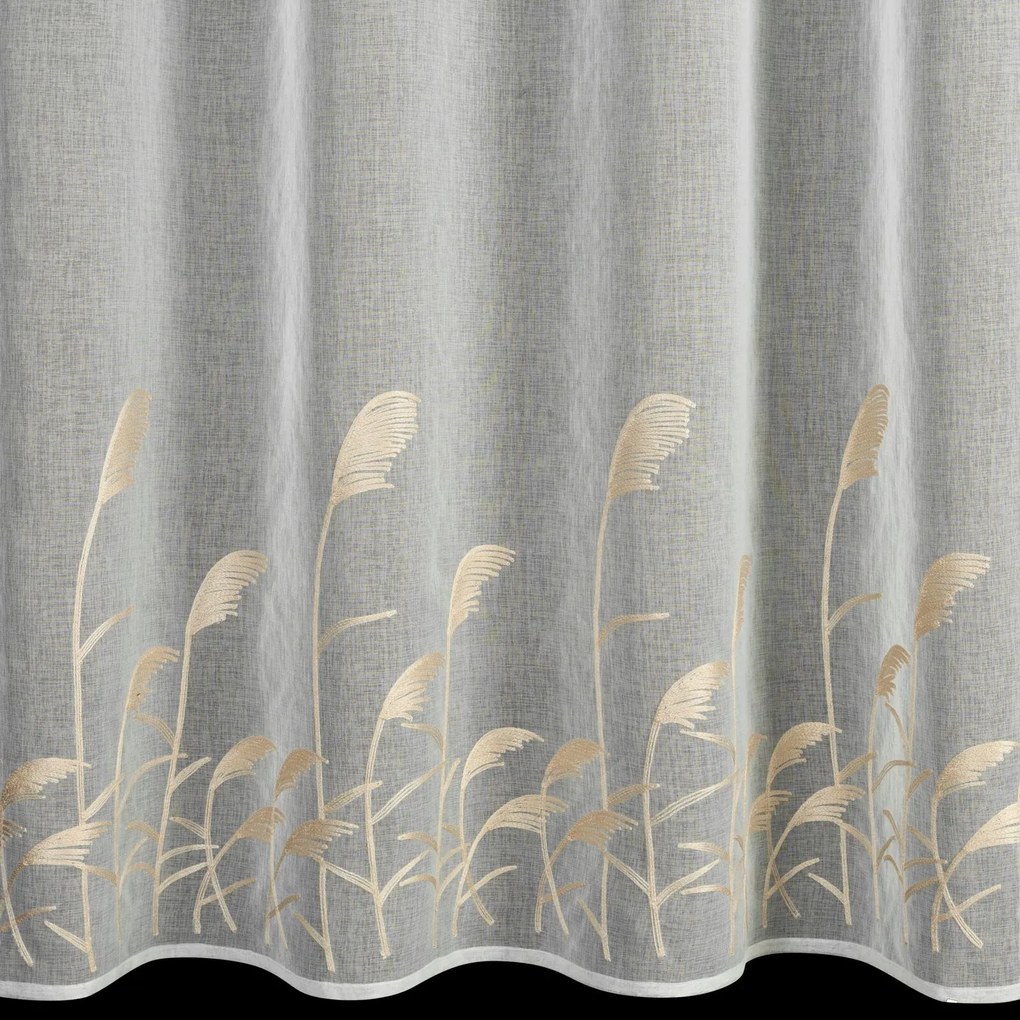 ZÁCLONA NA KRÚŽKOCH TASHA1 140X250 CM VZOROVANÁ