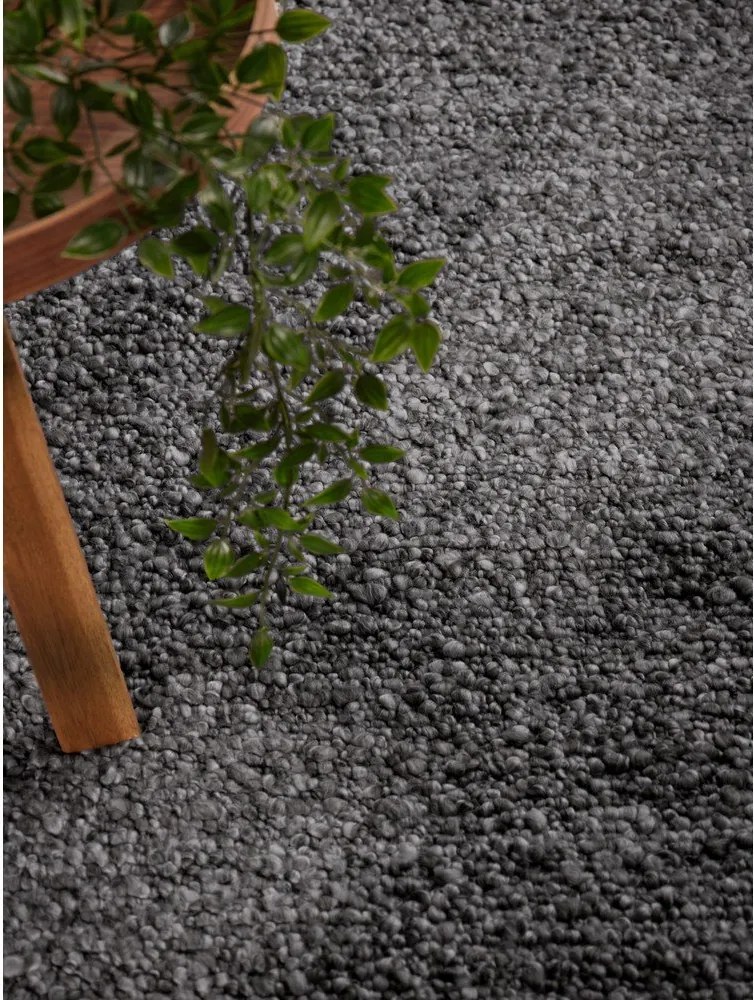 Tmavosivý ručne tkaný koberec z materiálu buklé 120x170 cm Notting Hill Portobello – Ted Baker