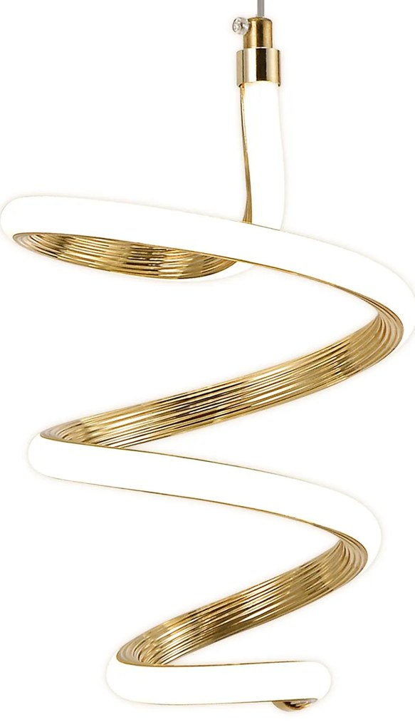 Toolight Toolight, LED závesné svietidlo 3x20W, 4000K, 4000lm, G075-3CPR, zlatá, OSW-08661