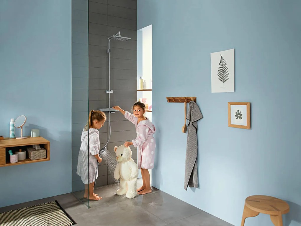 Hansgrohe Croma E, Showerpipe 280 1jet EcoSmart so sprchovým termostatom, chrómová, HAN-27660000
