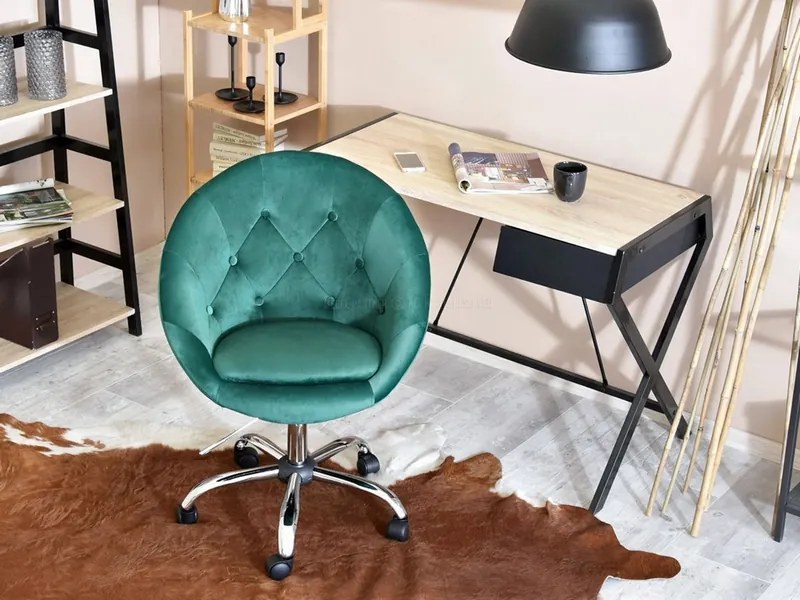 Kreslo Lush 4 (zelená + chrómová). Vlastná spoľahlivá doprava až k Vám domov. 1110263