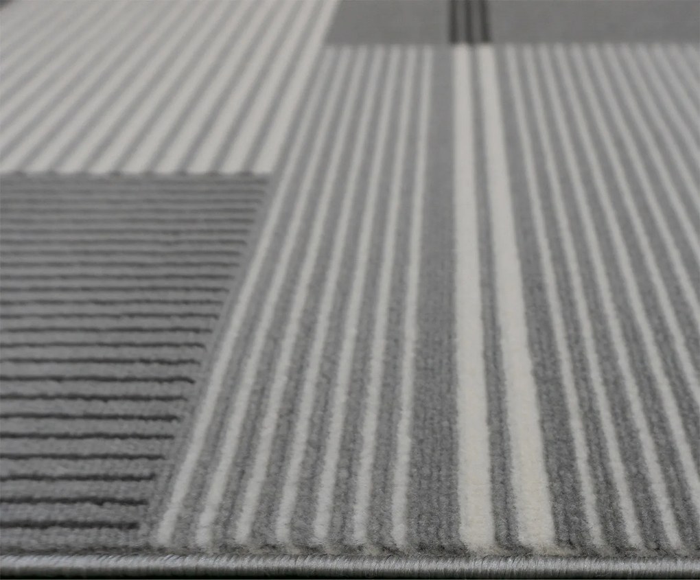 BE Koberec Lotus 9303 GREY – sivý obdĺžnikový Rozmer: 80x150 cm