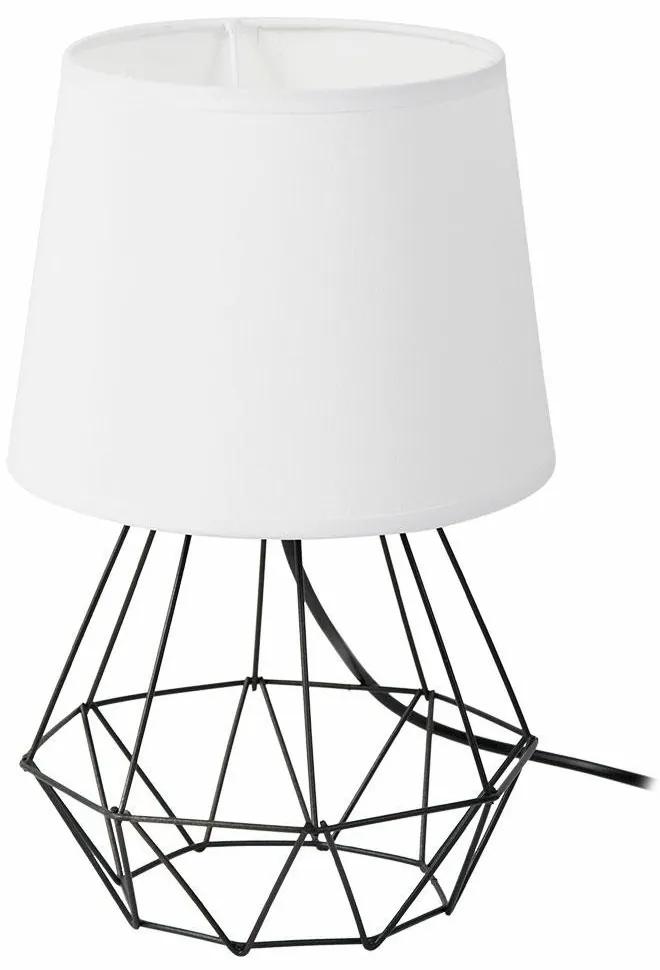 Stolová lampa DIAMENT 2v1- čierna/biela