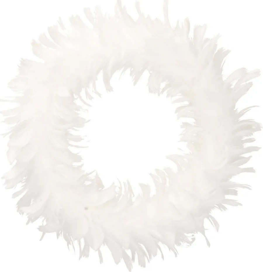 Biely veniec z peria Timor Variant: 20cm