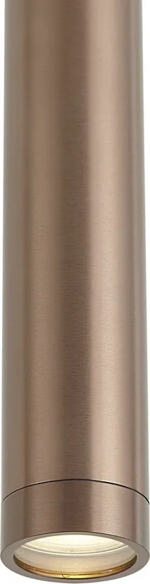 Dizajnové závesné svietidlo tmavý bronz GU10 50mm IP44 - Tuba